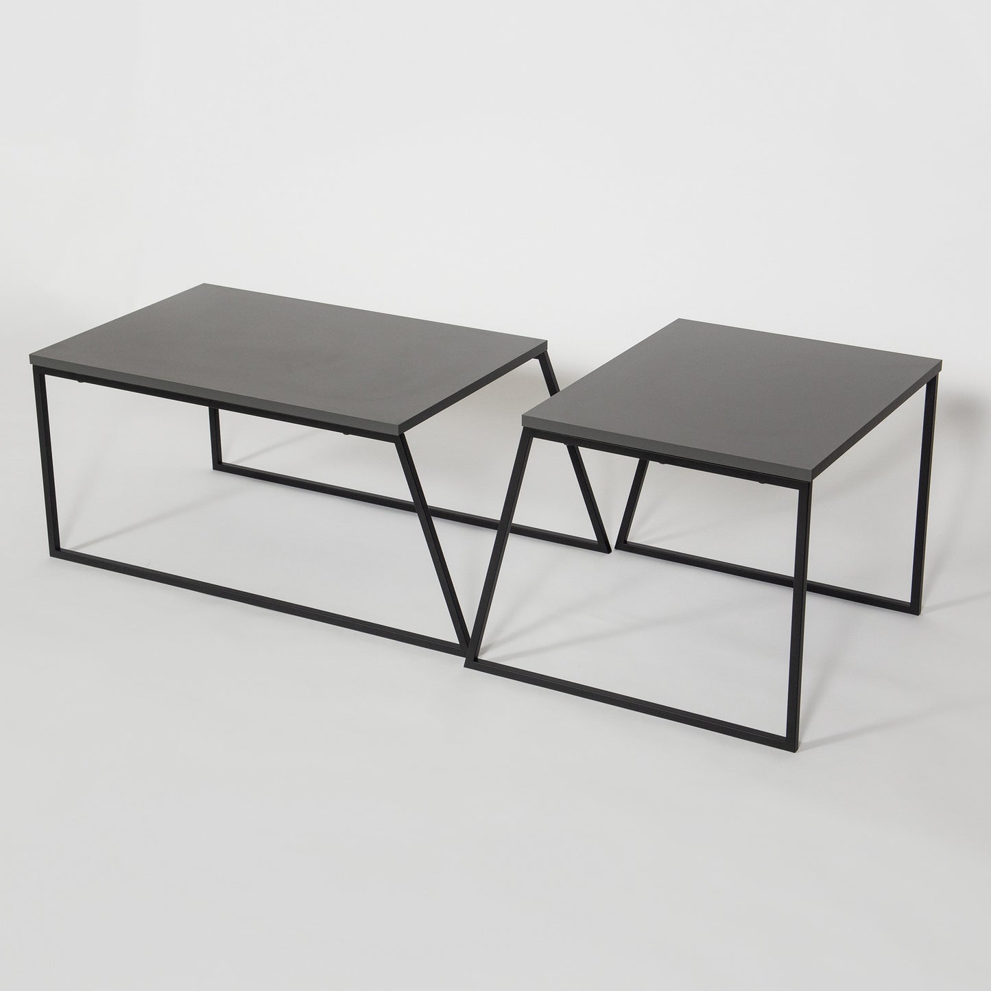 Τραπεζάκι Σαλονιού Set Ανθρακί - Μαύρο 88 x 50 x 38 εκ GR855DTE2914