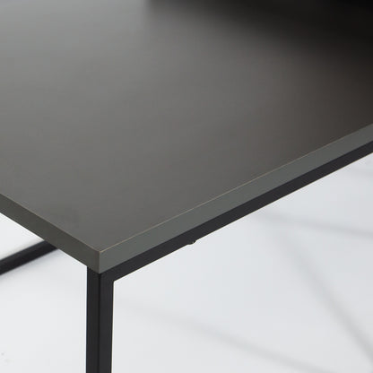 Τραπεζάκι Σαλονιού Set Ανθρακί - Μαύρο 88 x 50 x 38 εκ GR855DTE2914