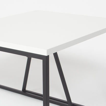Τραπεζάκι Σαλονιού Set Λευκό - Μαύρο 88 x 50 x 38 εκ GR855DTE2915
