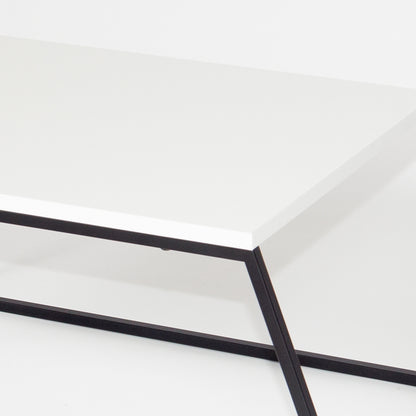 Τραπεζάκι Σαλονιού Set Λευκό - Μαύρο 88 x 50 x 38 εκ GR855DTE2915