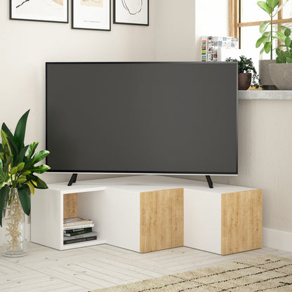Έπιπλο Τηλεόρασης TV Βάση Σύνθεση Λευκό Δρυς | 855DTE3052
