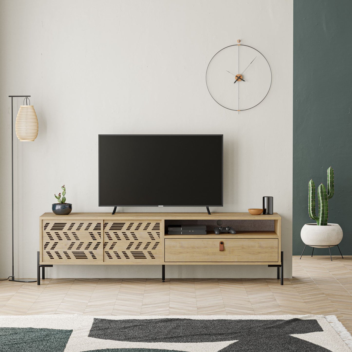 Έπιπλο Τηλεόρασης TV Βάση Σύνθεση Sapphire Δρυς | 855DTE3175