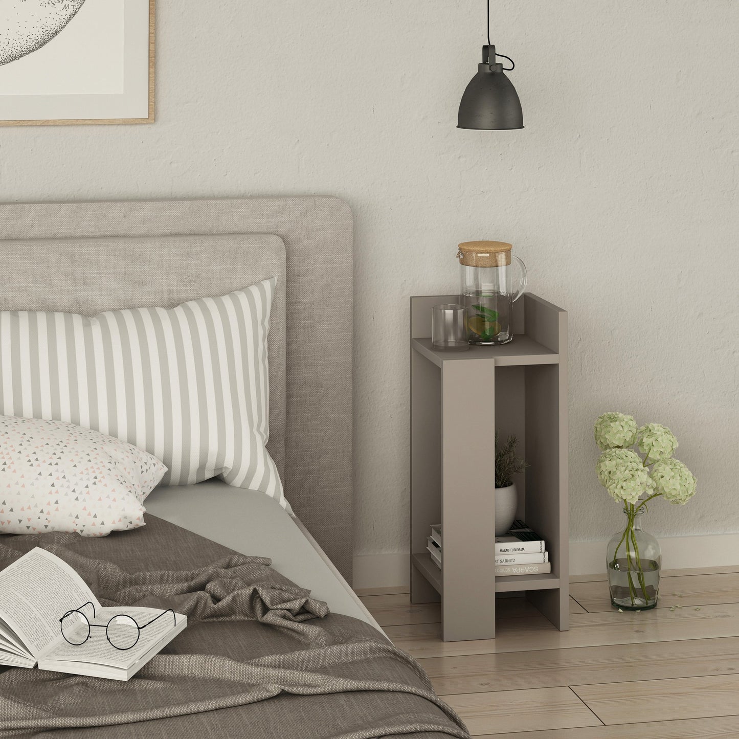 Κομοδίνο Βοηθητικό Τραπεζάκι 69,5x30,5x12 εκ. | 855DTE3502