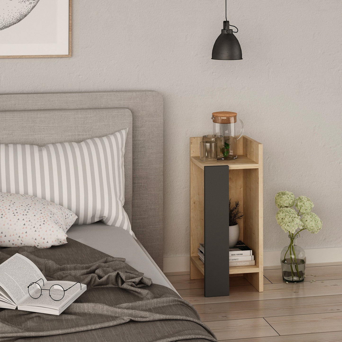 Κομοδίνο Βοηθητικό Τραπεζάκι 70,1x29,3x10,4 εκ. | 855DTE3503