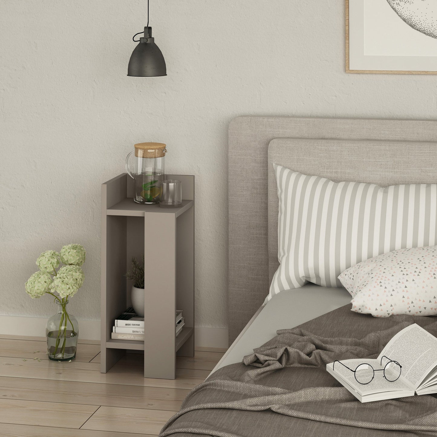 Κομοδίνο Βοηθητικό Τραπεζάκι 69,5x30,5x12 εκ. | 855DTE3506