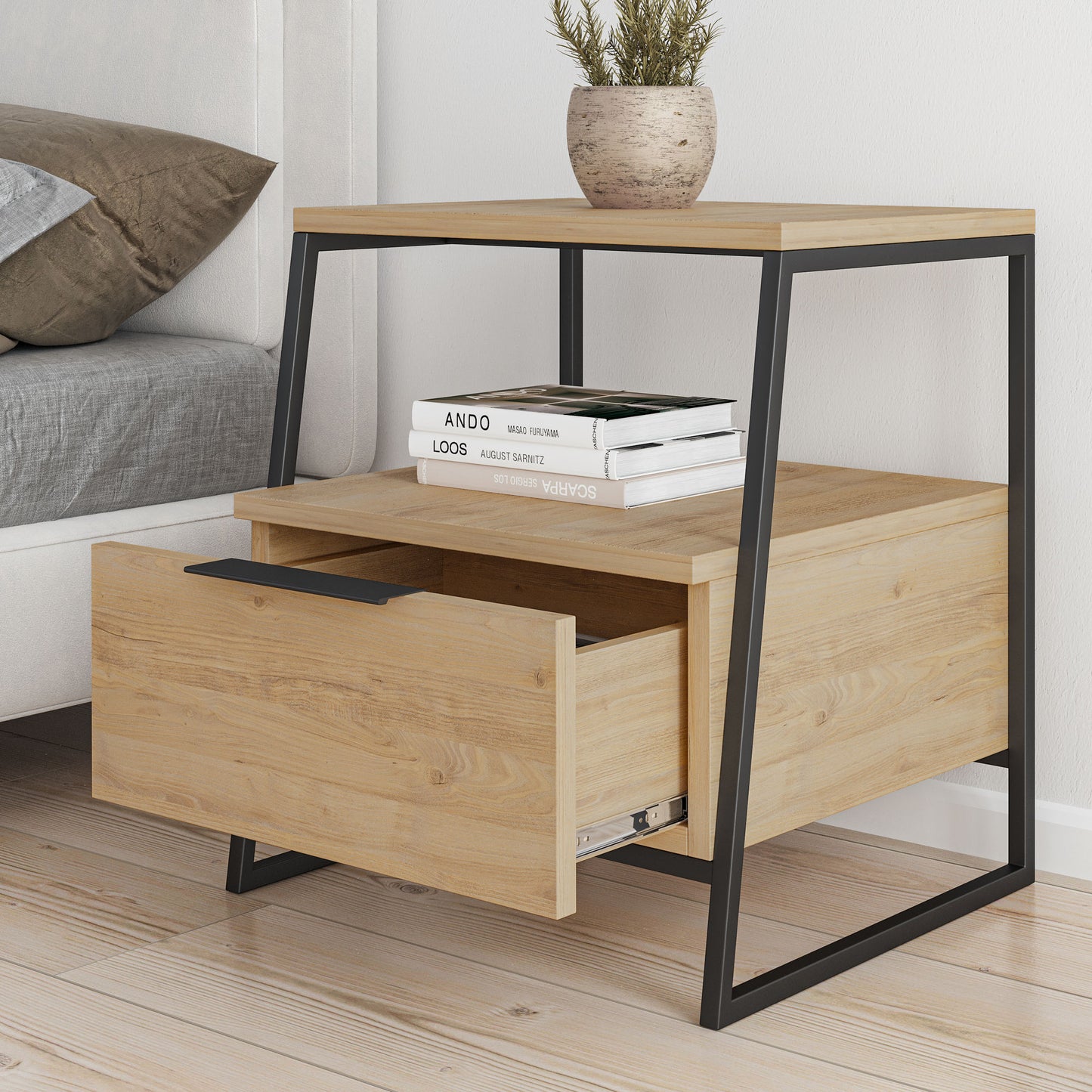 Κομοδίνο Βοηθητικό Τραπεζάκι 63x46x22 εκ. | 855DTE3548