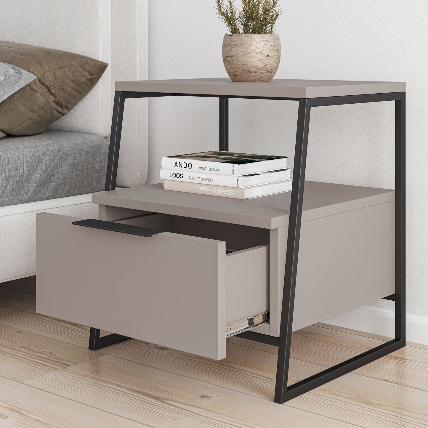 Κομοδίνο Βοηθητικό Τραπεζάκι 63x46x22 εκ. | 855DTE3549