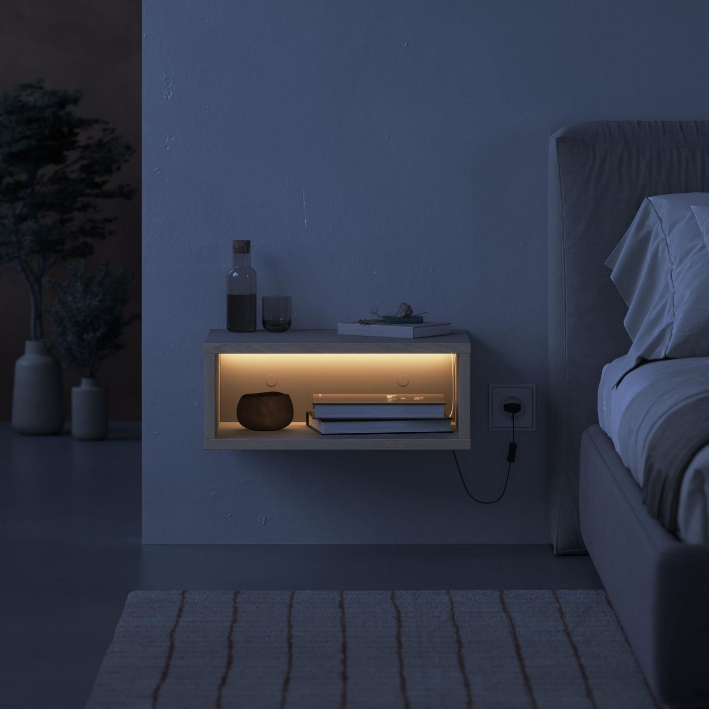 Κομοδίνο Βοηθητικό Τραπεζάκι 33,2x54x10,5 εκ. | 855DTE3558