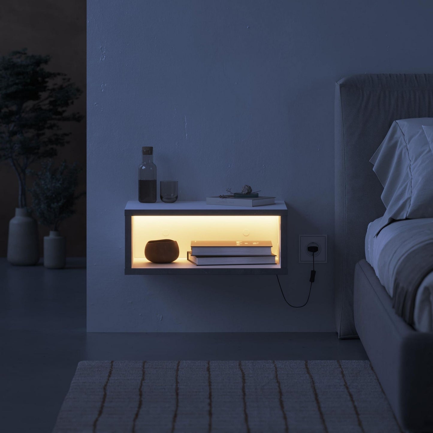 Κομοδίνο Βοηθητικό Τραπεζάκι 33,2x54x10,5 εκ. | 855DTE3559