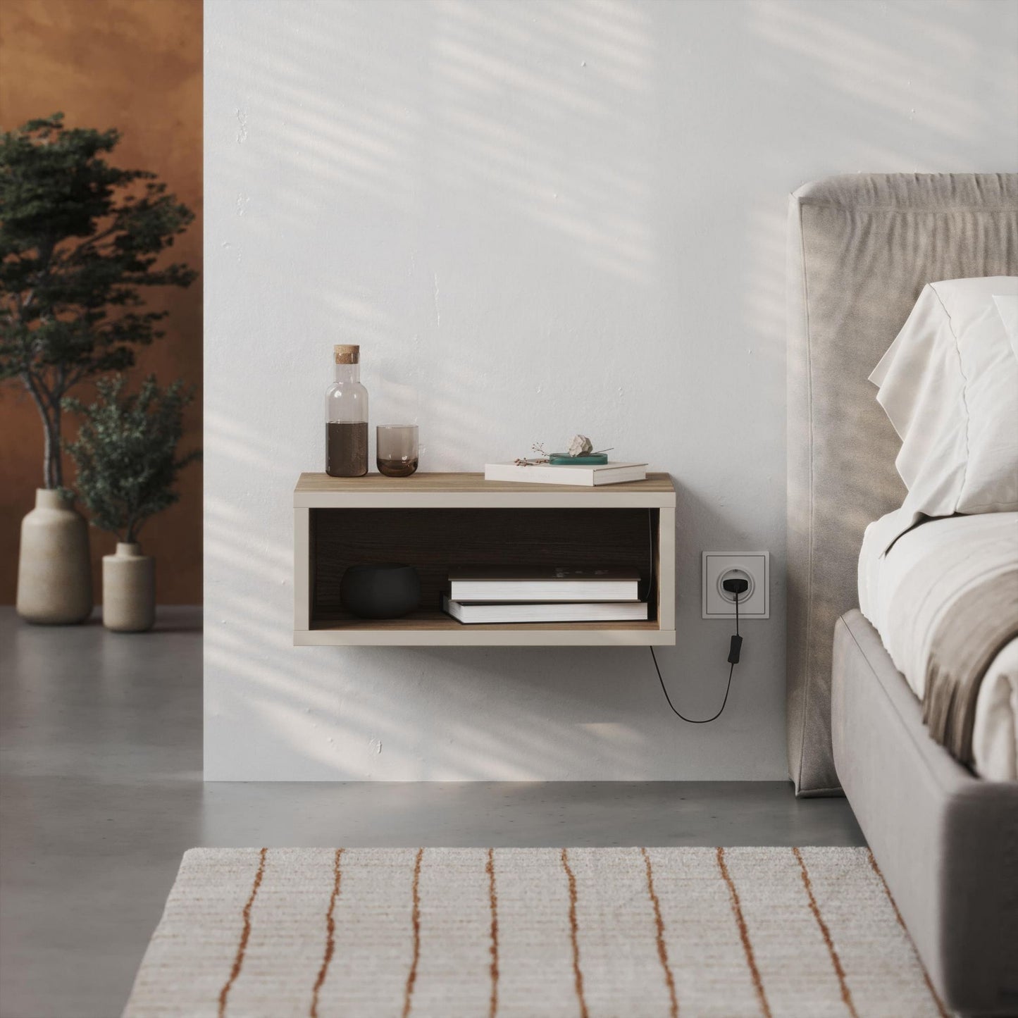 Κομοδίνο Βοηθητικό Τραπεζάκι 33,2x54x10,5 εκ. | 855DTE3560