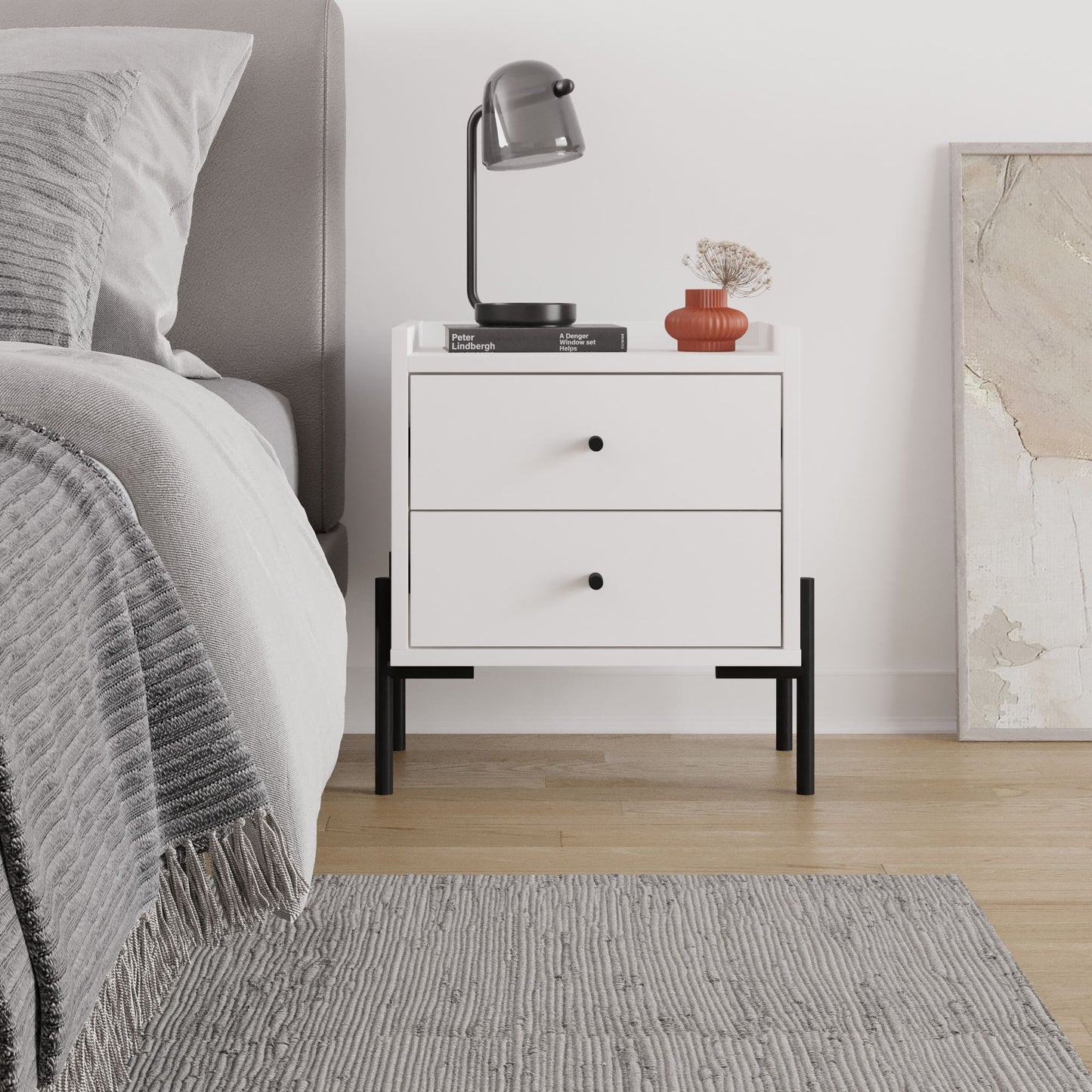 Κομοδίνο Βοηθητικό Τραπεζάκι 38,2x65,5x19,2 εκ. | 855DTE3574