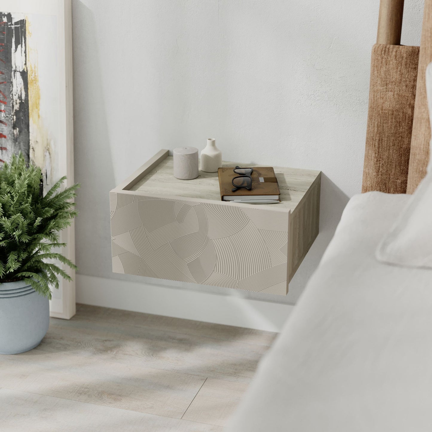 Κομοδίνο Βοηθητικό Τραπεζάκι 32,5x48x15 εκ. | 855DTE3577