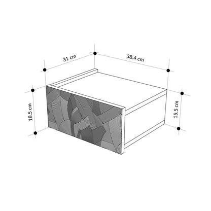 Κομοδίνο Βοηθητικό Τραπεζάκι 32,5x48x15 εκ. | 855DTE3578