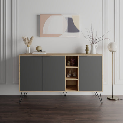 Μπουφές Δρυς
Ανθρακί 142x35,6x83cm | 855DTE4209