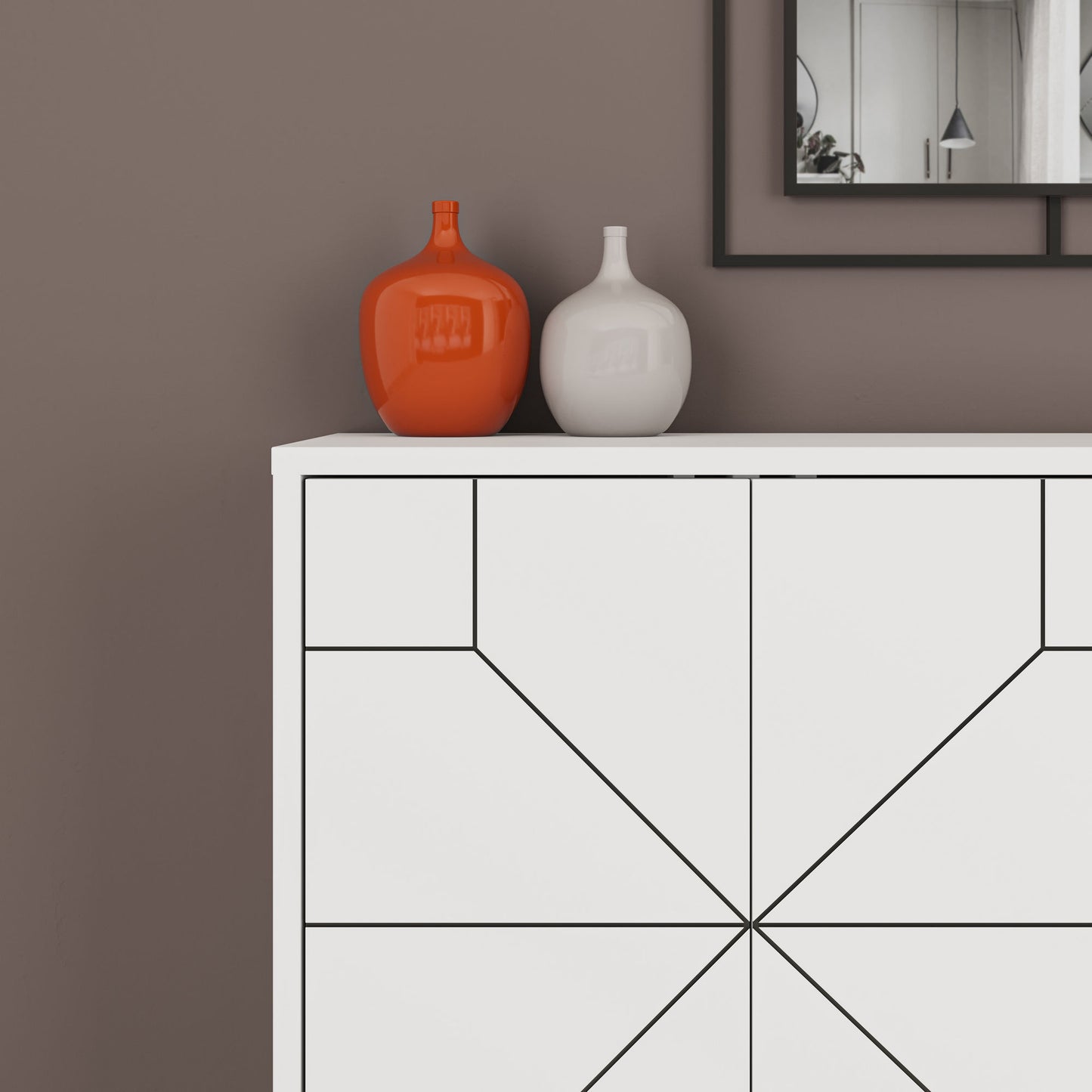 Μπουφές Λευκό 123x35x62,4cm | 855DTE4215