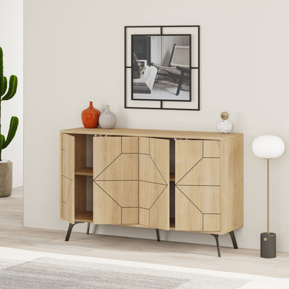 Μπουφές Δρυς 123x35x62,4cm | 855DTE4216
