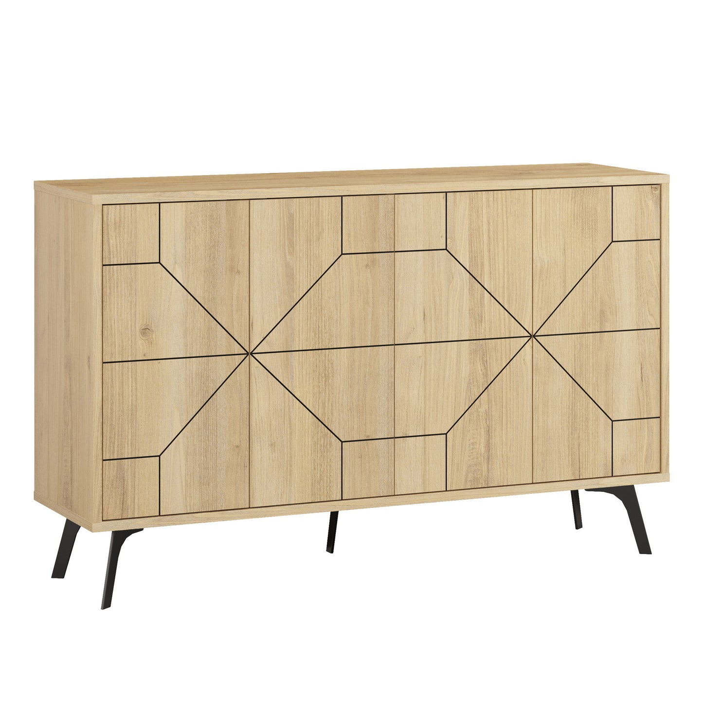 Μπουφές Δρυς 123x35x62,4cm | 855DTE4216