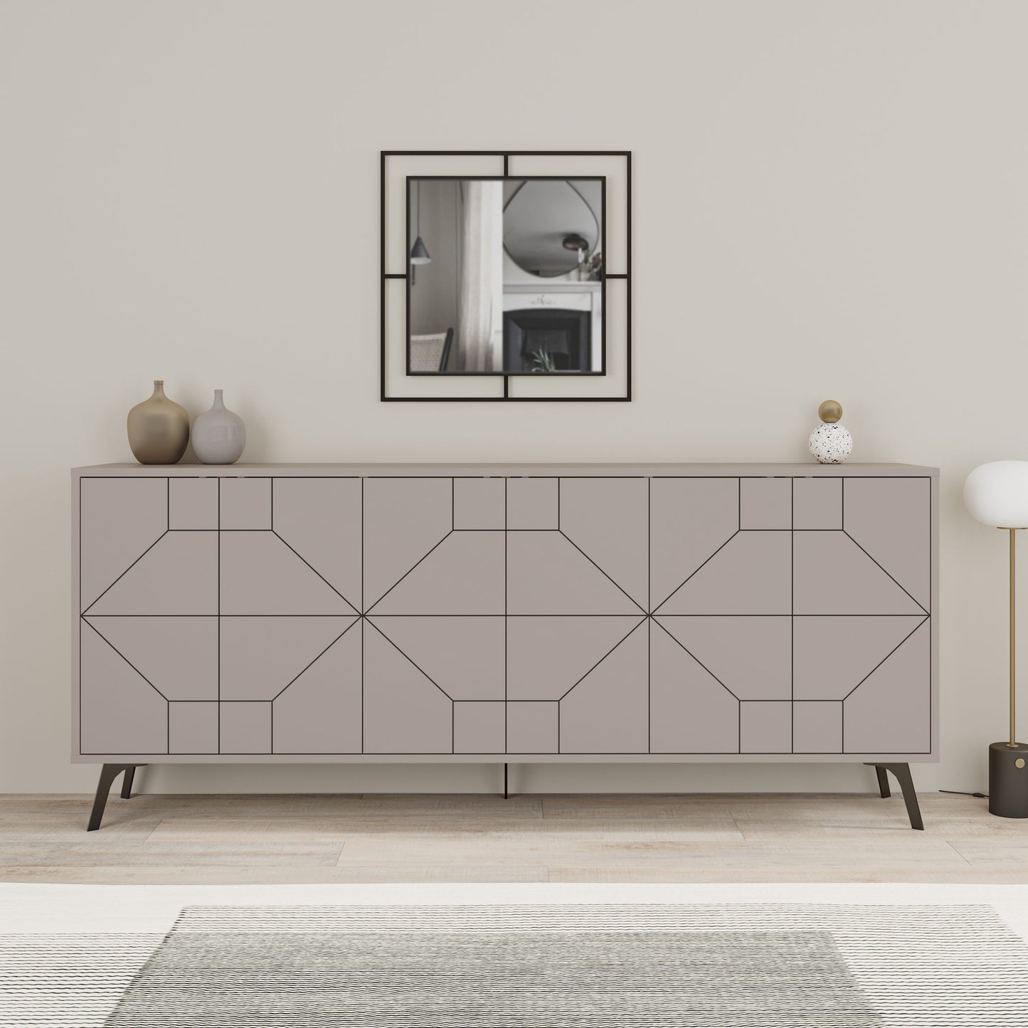 Μπουφές Light Mocha 184x35x77,4cm | 855DTE4234