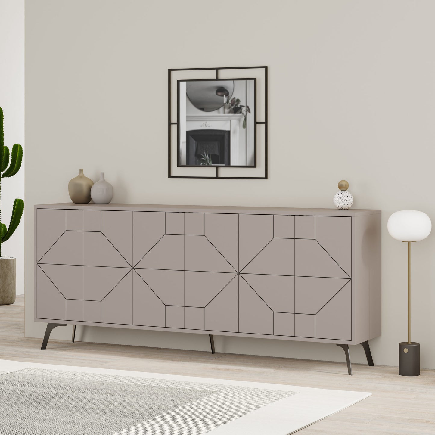 Μπουφές Light Mocha 184x35x77,4cm | 855DTE4234