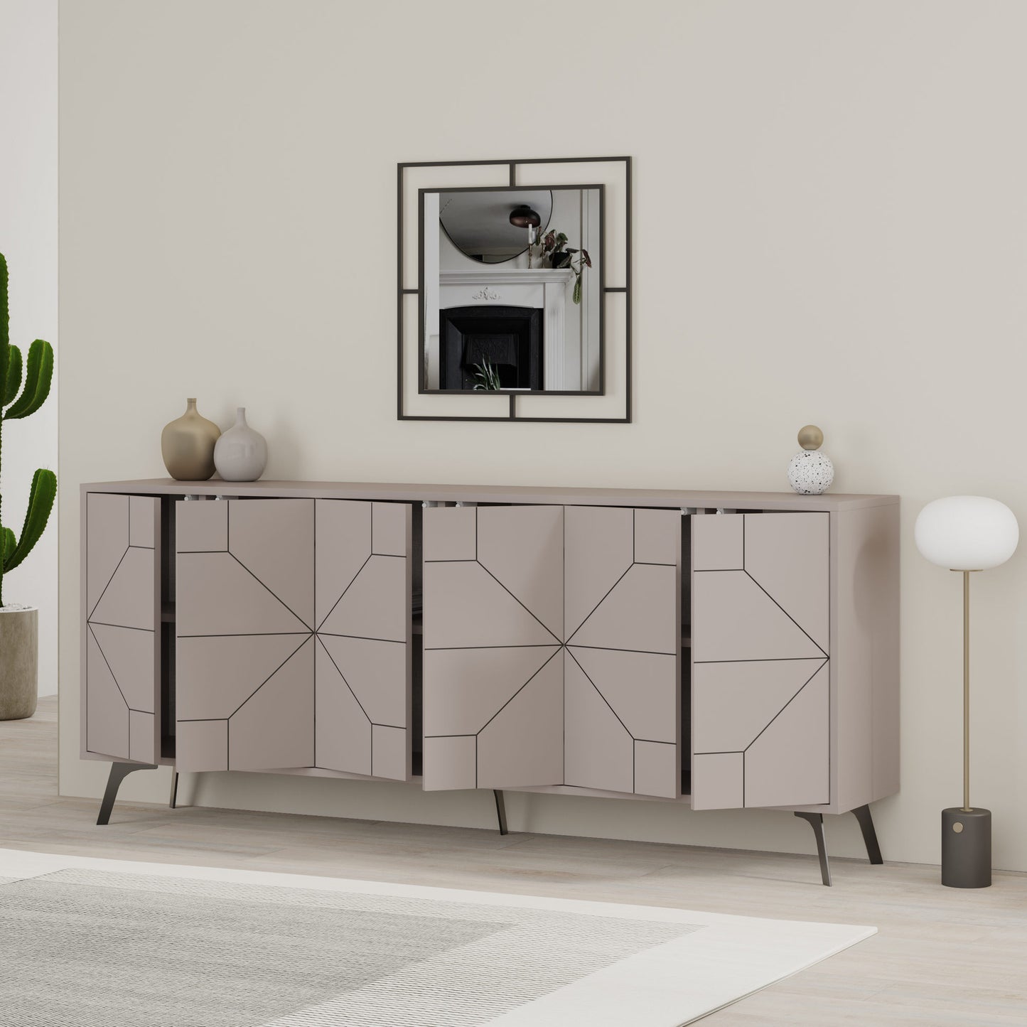 Μπουφές Light Mocha 184x35x77,4cm | 855DTE4234