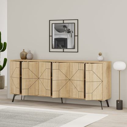 Μπουφές Δρυς 184x35x77,4cm | 855DTE4235