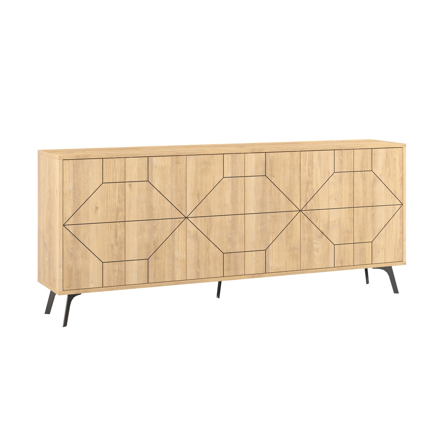 Μπουφές Δρυς 184x35x77,4cm | 855DTE4235