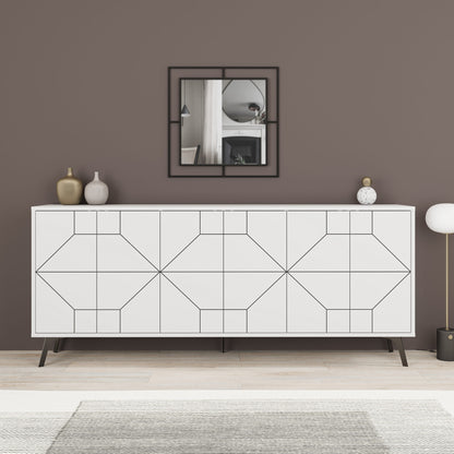 Μπουφές Λευκό 184x35x77,4cm | 855DTE4236
