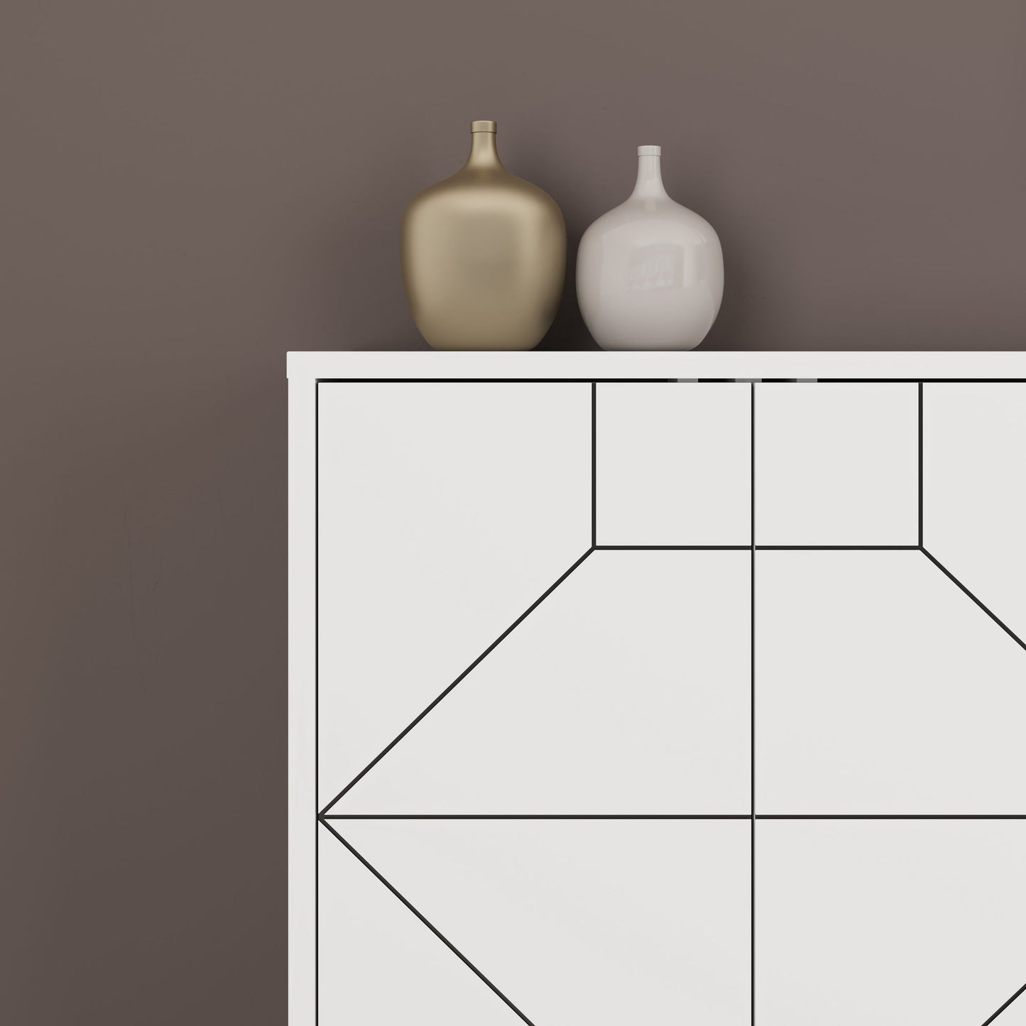 Μπουφές Λευκό 184x35x77,4cm | 855DTE4236