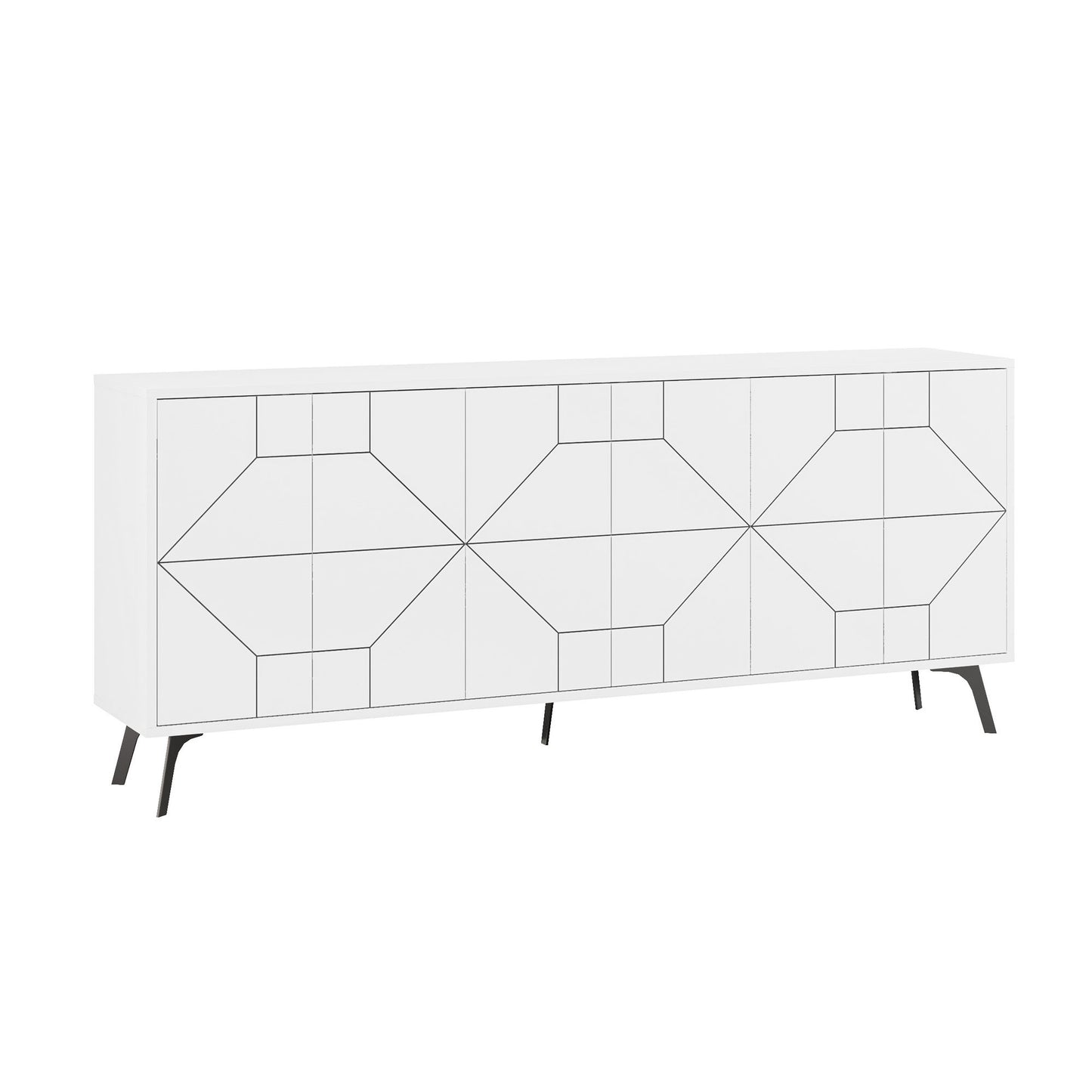 Μπουφές Λευκό 184x35x77,4cm | 855DTE4236