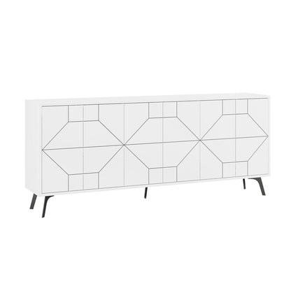 Μπουφές Λευκό 184x35x77,4cm | 855DTE4236