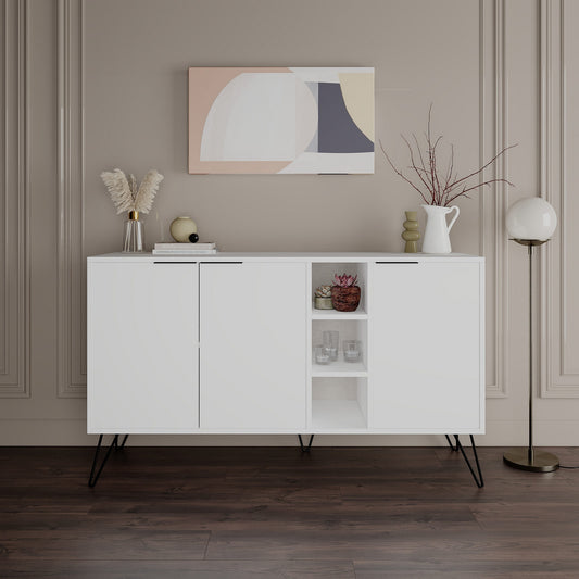 Μπουφές Λευκό 142x35,6x83cm | 855DTE4237