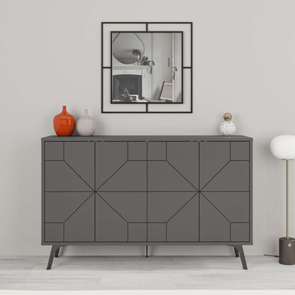 Μπουφές Ανθρακί 123x35x62,4cm | 855DTE4253