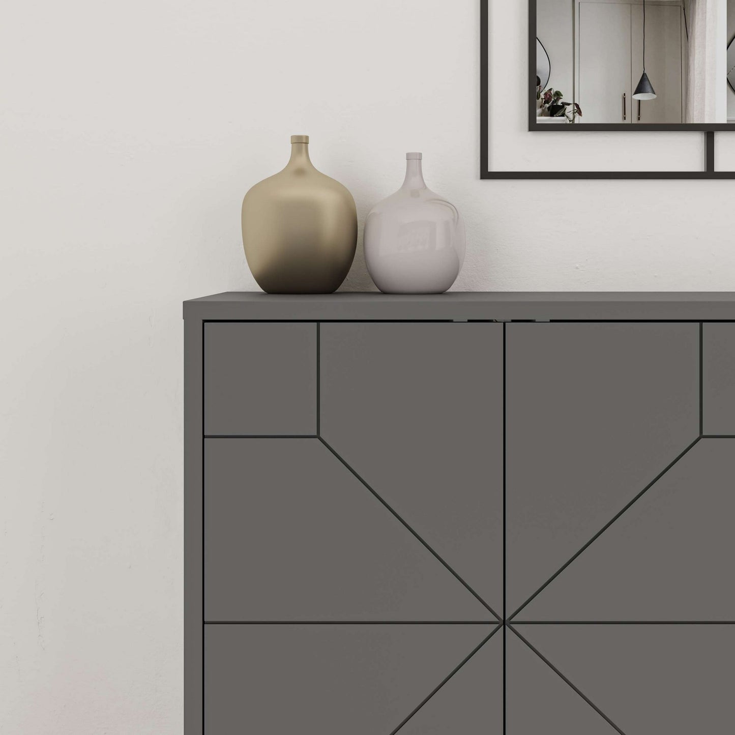 Μπουφές Ανθρακί 123x35x62,4cm | 855DTE4253