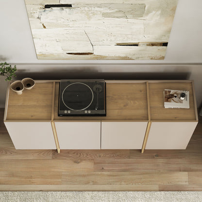 Κονσόλα Μπουφές 180x80x45 εκ Μινκ / Δρυς Sapphire 855DTE4255