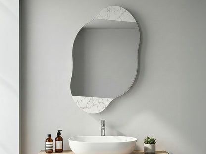 Ντουλάπι Καθρέφτης Μπάνιου 60x75x13 εκ. Carrara | 855DTE5114