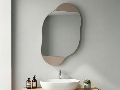 Ντουλάπι Καθρέφτης Μπάνιου 60x75x13 εκ. Light Mocha | 855DTE5115