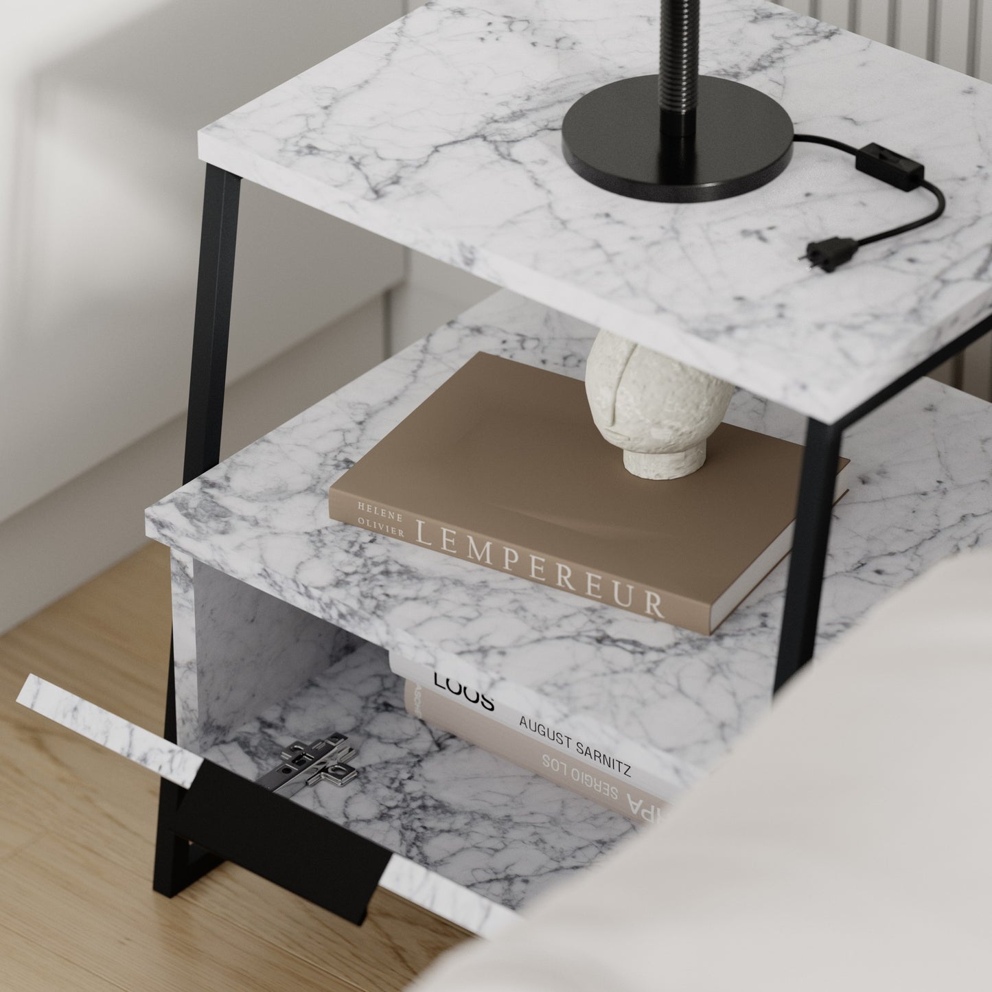 Κομοδίνο Βοηθητικό Τραπεζάκι 64,5x46,5x19 εκ. | 855DTE5188