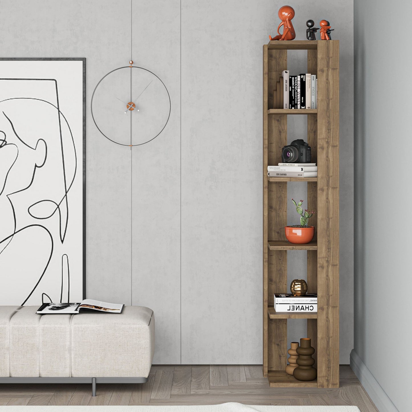 Βιβλιοθήκη 31,8 × 31,8 × 160,8 εκ. Hitit GR855DTE5312
