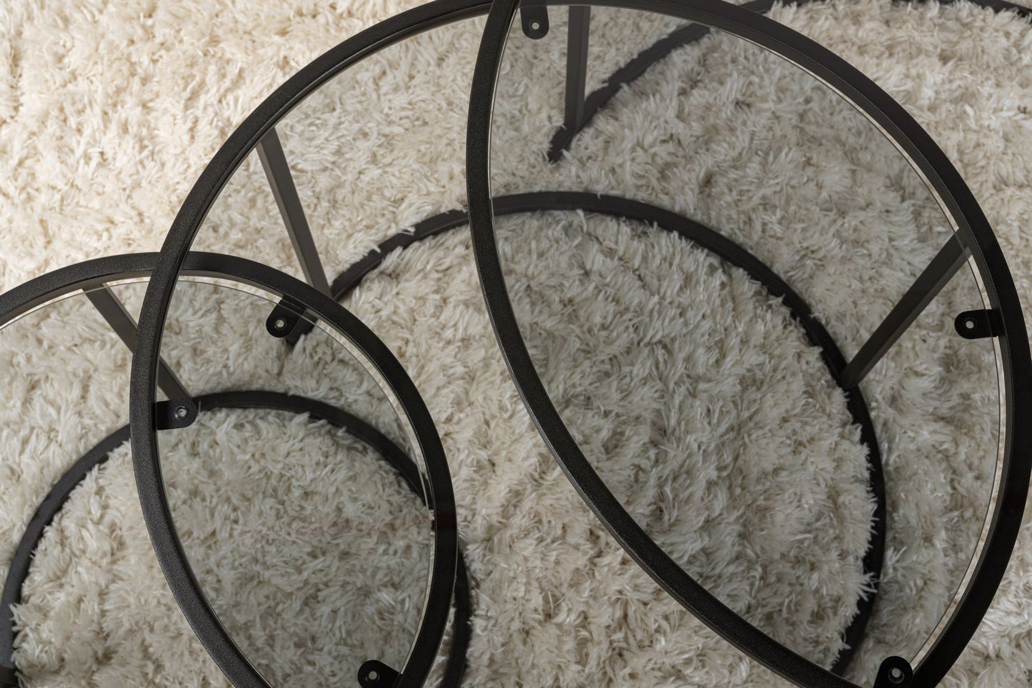Τραπεζάκι Σαλονιού Set Μαύρο - Γκρι 15 x 15 x 35 εκ GR857NRD1104