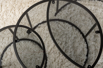 Τραπεζάκι Σαλονιού Set Μαύρο - Γκρι 15 x 15 x 35 εκ GR857NRD1104