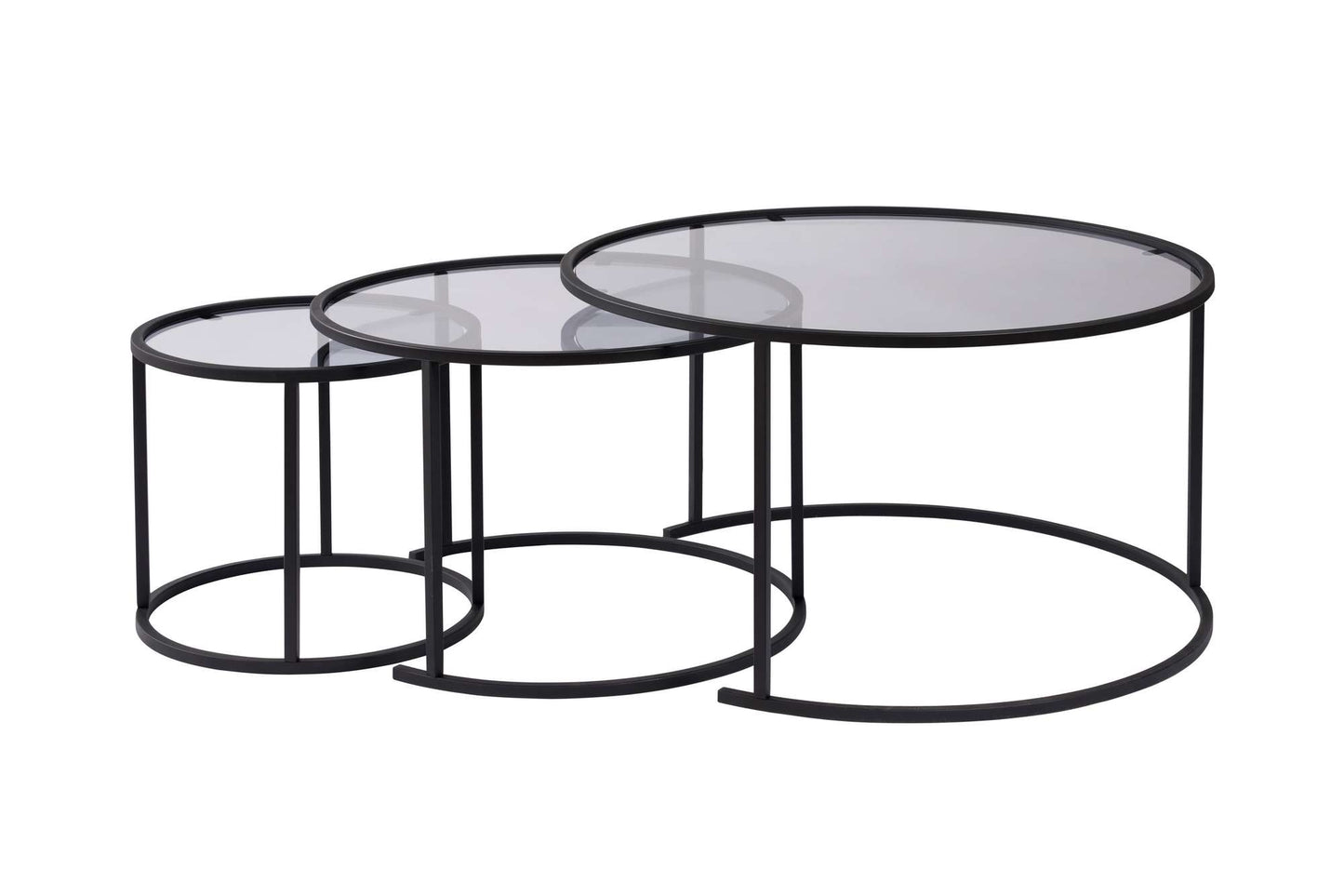 Τραπεζάκι Σαλονιού Set Μαύρο - Γκρι 15 x 15 x 35 εκ GR857NRD1104