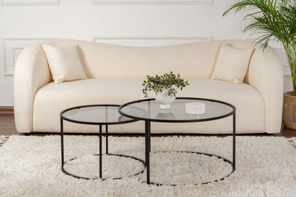 Τραπεζάκι Σαλονιού Set Μαύρο - Γκρι 15 x 15 x 39 εκ GR857NRD1107