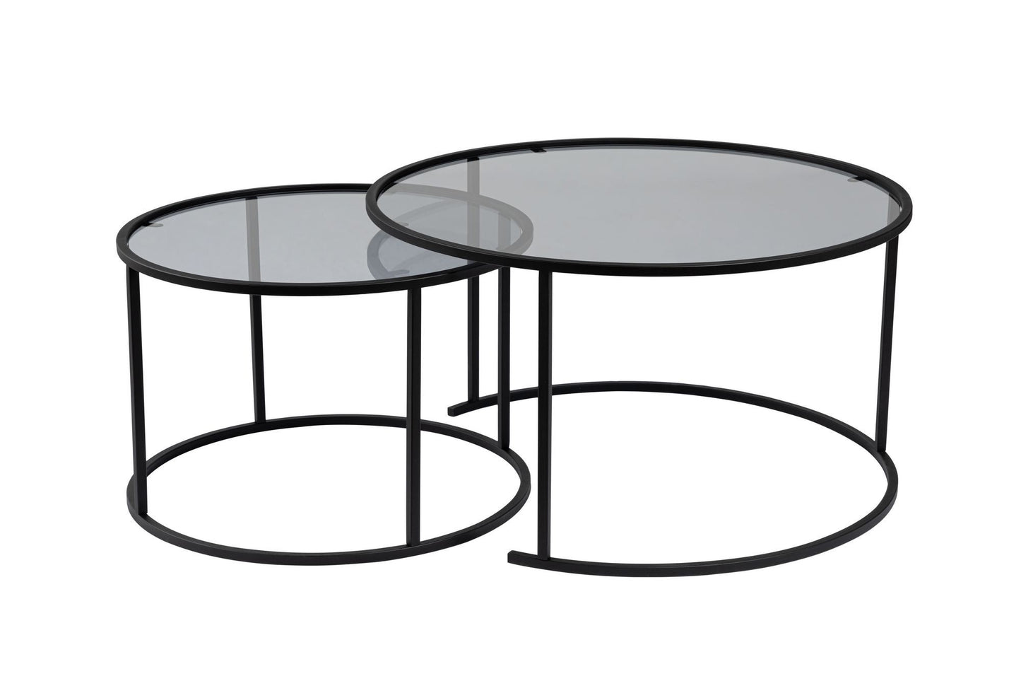 Τραπεζάκι Σαλονιού Set Μαύρο - Γκρι 15 x 15 x 39 εκ GR857NRD1107