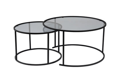 Τραπεζάκι Σαλονιού Set Μαύρο - Γκρι 15 x 15 x 39 εκ GR857NRD1107