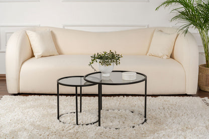 Τραπεζάκι Σαλονιού Set Μαύρο - Γκρι 15 x 15 x 39 εκ GR857NRD1108