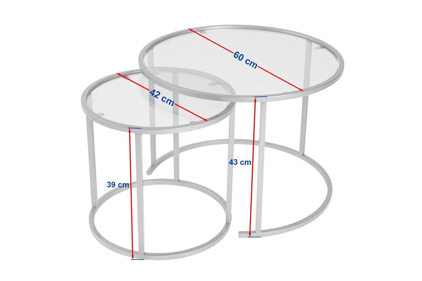 Τραπεζάκι Σαλονιού Set Μαύρο - Γκρι 15 x 15 x 39 εκ GR857NRD1108