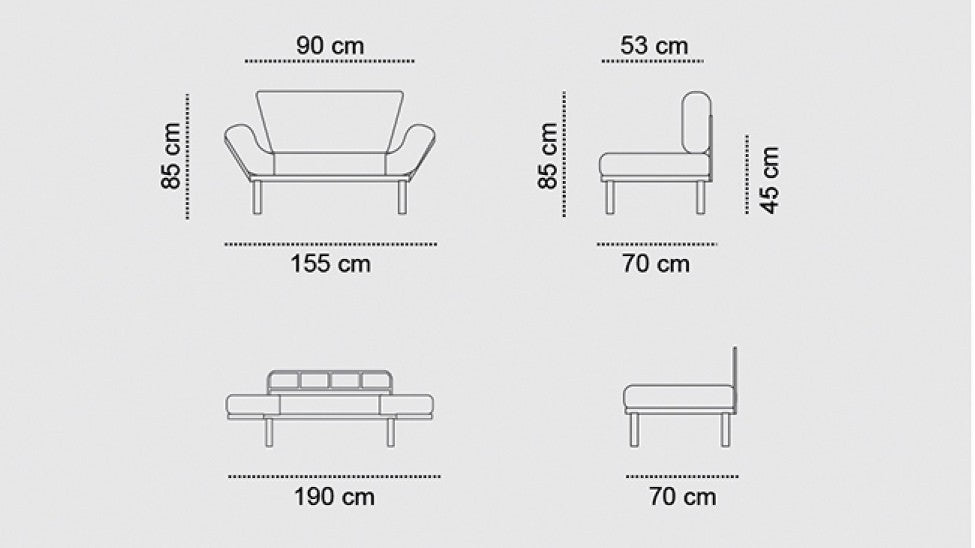 Διθέσιος Μετατρεπόμενος Καναπές | 859FTN1218