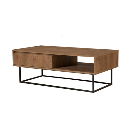 Τραπεζάκι Σαλονιού Καρυδί - Μαύρο 120 x 60 x 43 εκ GR863SPH2829