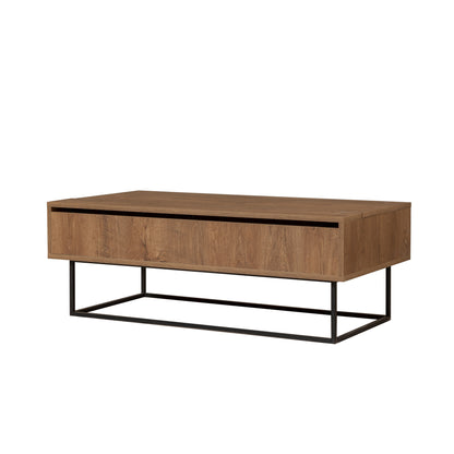 Τραπεζάκι Σαλονιού Καρυδί - Μαύρο 120 x 60 x 43 εκ GR863SPH2830