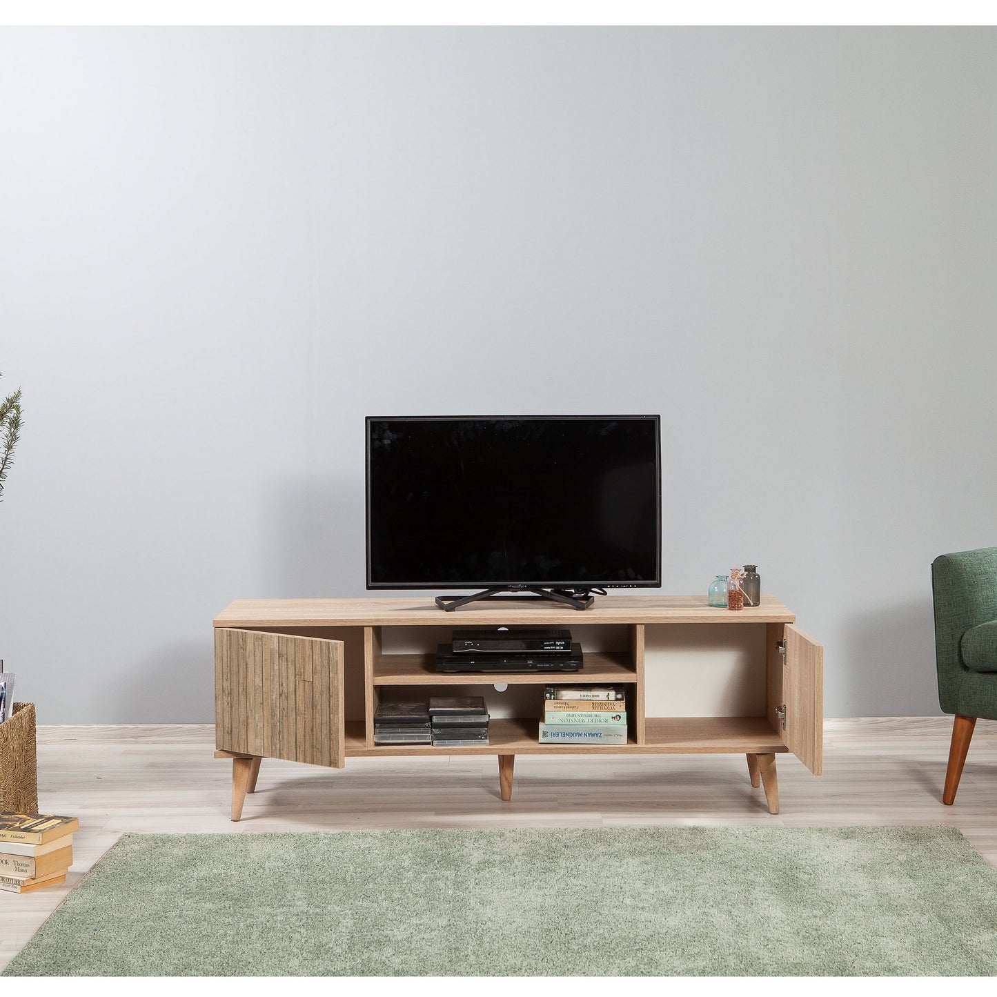 Έπιπλο Τηλεόρασης TV Βάση Σύνθεση Sonoma Δρυς | 863SPH3018